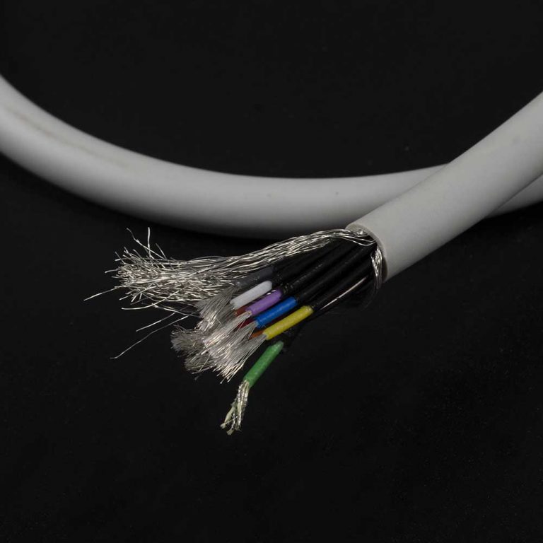 10 lead ecg cable with 9C Tinned copper 1C Tinsel YQF Medical Cable