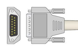 Nihon Kohden 1K resistance ECG plug