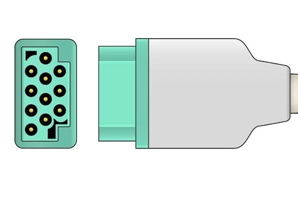 Schiller 11 pin one-piece ecg connector