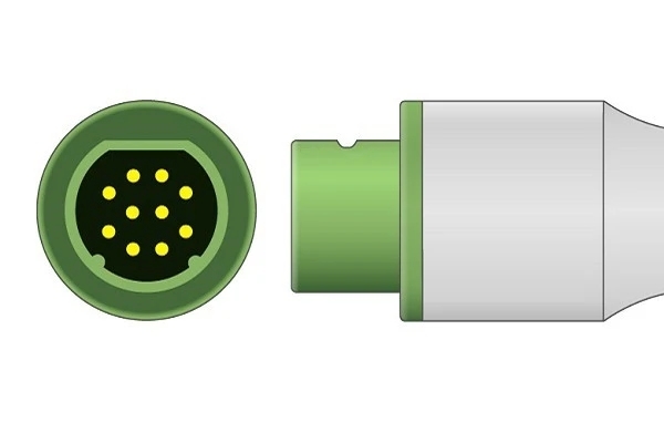 Siemens 10 pin ECG trunk cable-Plug