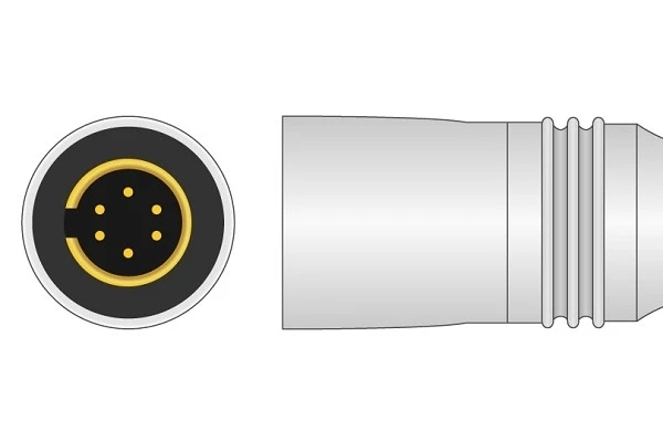 Colin 6 pin Male ECG Connector