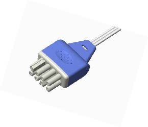 Nihon Kohden Dispossable ECG leadwire connector