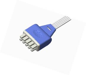 Marquette dispossable ECG leadwire connector