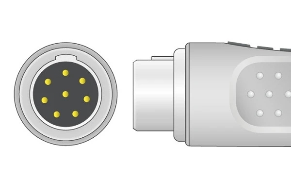 Philips 8 pin ECG trunk cable connector plug