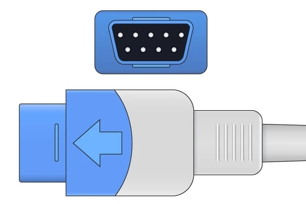 Ohmeda 9 Pins SPo2 Sensor connector