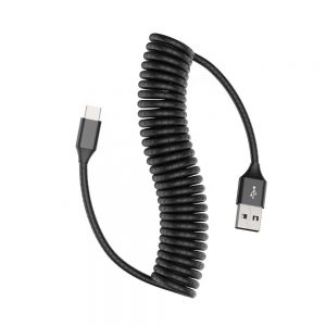 custom coiled usb c cable