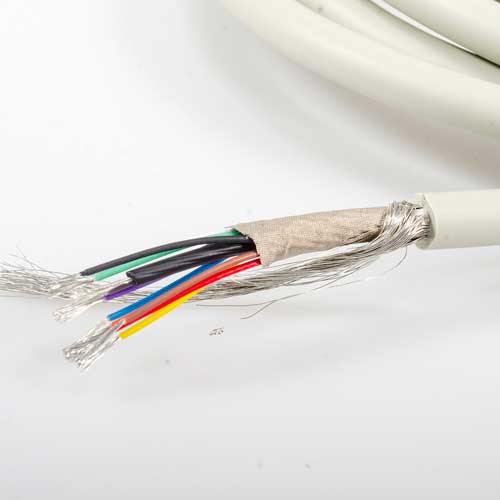 10-lead-shielding-cloth-shielded-ECG-cable