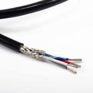 Shielded Cable 4 core black Glossy Jacket