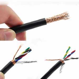 3 pair twisted shielded cable Braid shield
