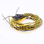 1 meter Yellow & Black twisted EEG leadwire