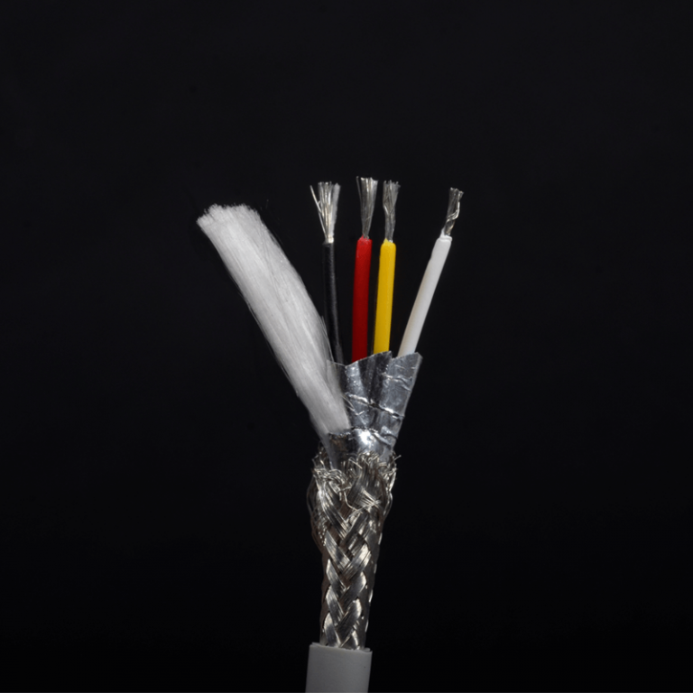 27 awg 4 conductor shielded cable Braid Shield TPU Jacket
