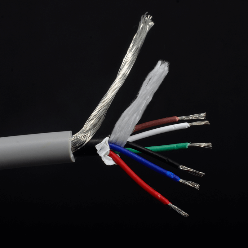 6 conductor shielded cable for ECG cable 5.5mm OD