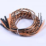 Rust & BlackTwisted EEG Electrode leadwire