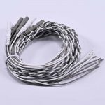 Twisted EEG Electrodes Leadwire Gray & White