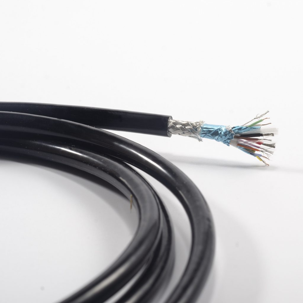 10 Wire Shielded Silicone Cable With 2 STP And 6 UTP AL +Braiding