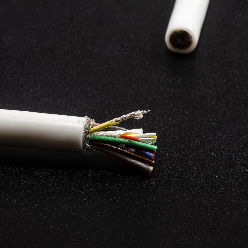 24 wire MRI cable with 12 coax 32AWG and 12 strand 26AWG signal wire