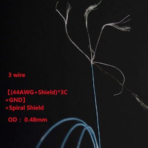 3 wire 44AWG camera cable OD 0.48mm