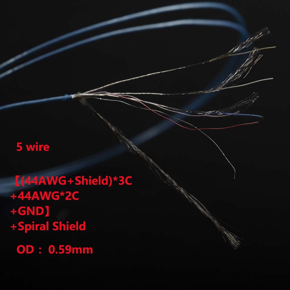 5 wire 44AWG endoscope camera cable with OD 0.59mm