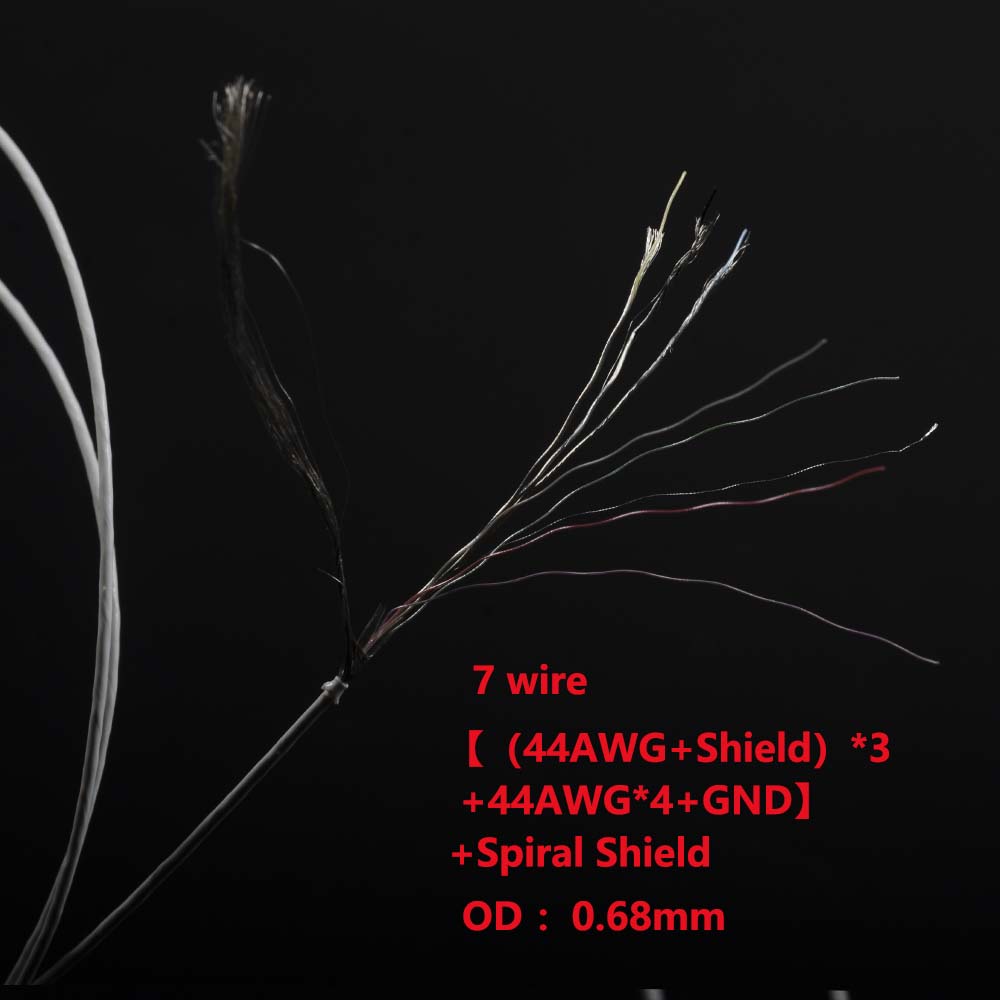 7 wire 44AWG endoscope camera module cable with OD 0.68mm