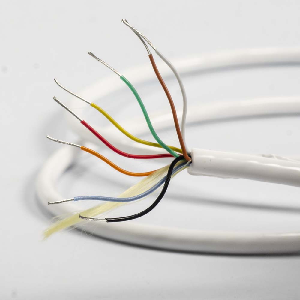 8 wire silicone insulated cable with silicone jacket